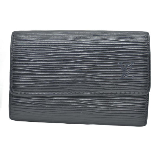$445 Louis Vuitton Epi 6 Key Multicles Key Holder Black CA0043