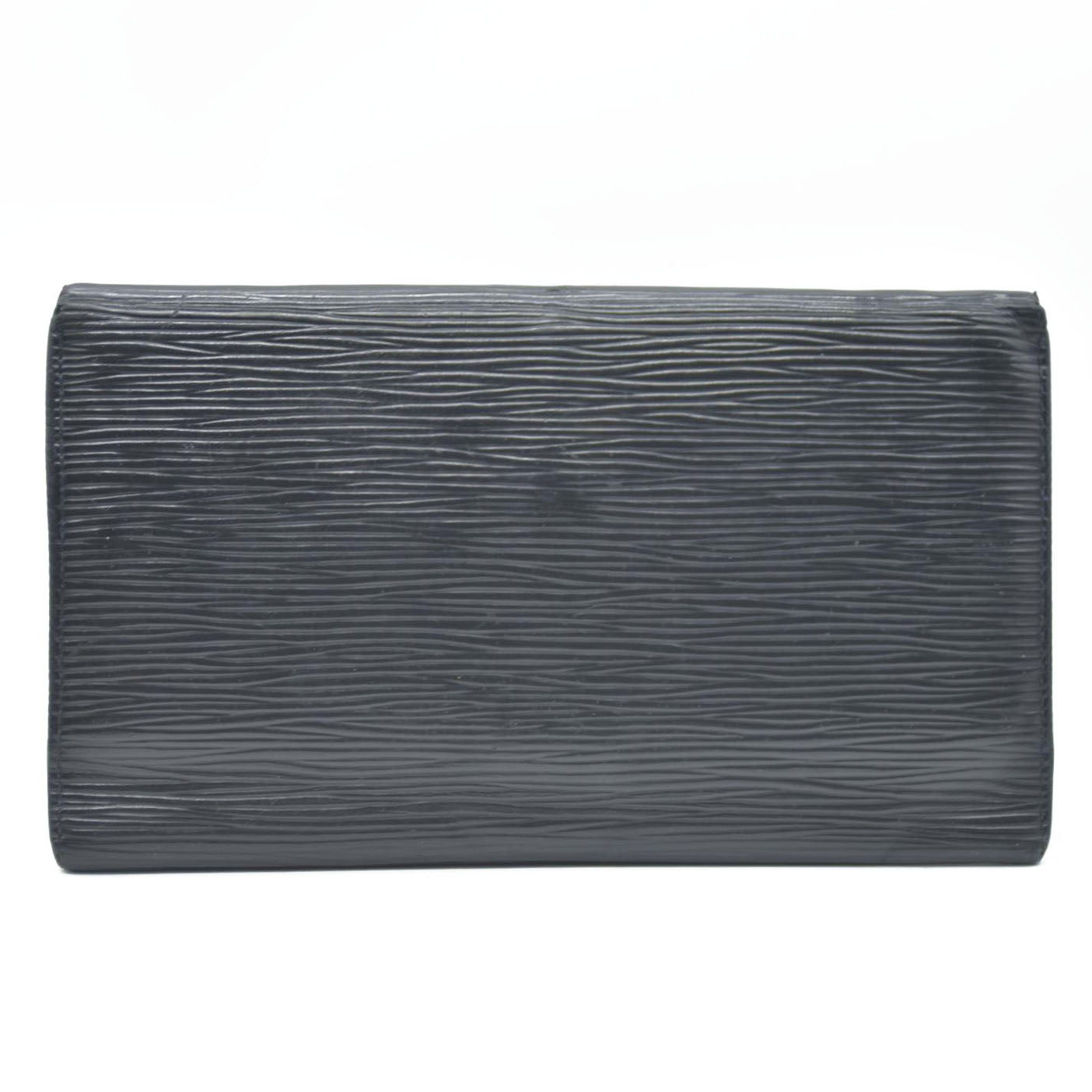 Salvatore Ferragamo Gancini Leather Coin Purse Wallet Black