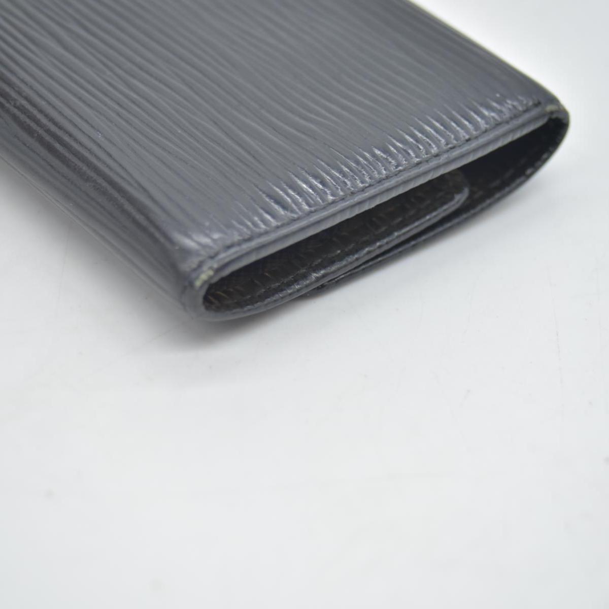 $445 Louis Vuitton Epi 6 Key Multicles Key Holder Black CA0043