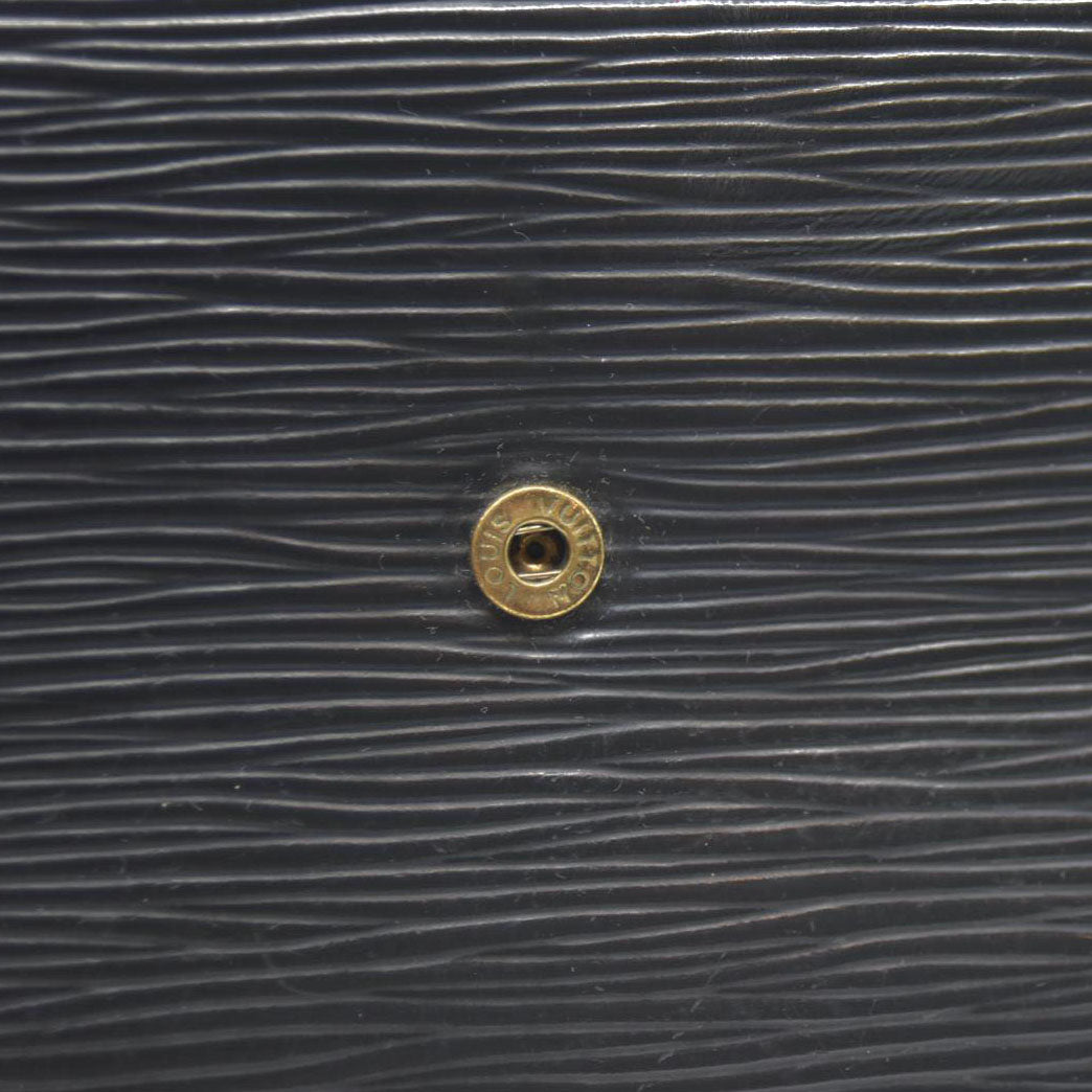 Salvatore Ferragamo Gancini Leather Coin Purse Wallet Black