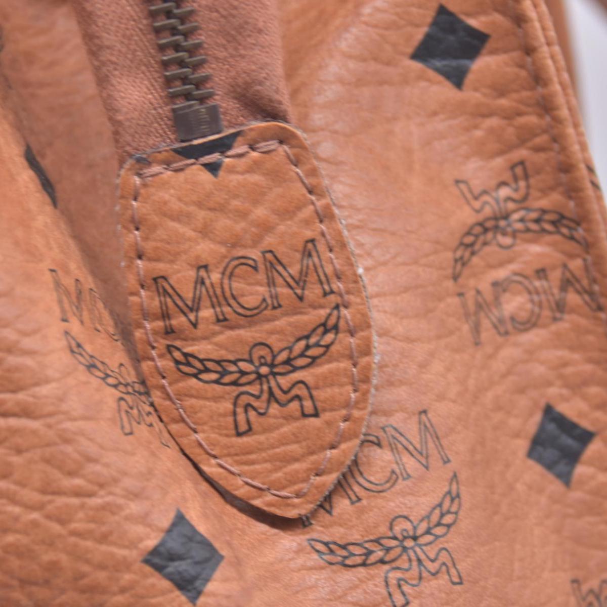 MCM  Logo Monogram Coated Canvas Tote Bag CONSIGNMENT