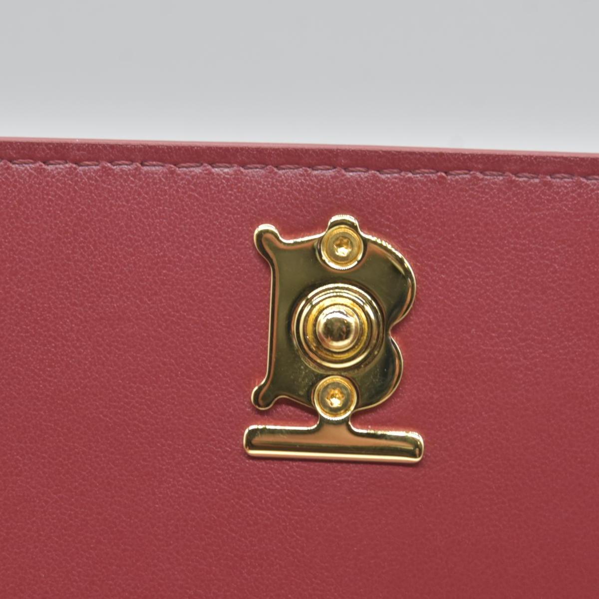 $1150 Burberry TB Logo Motif Wallet on Strap Pink