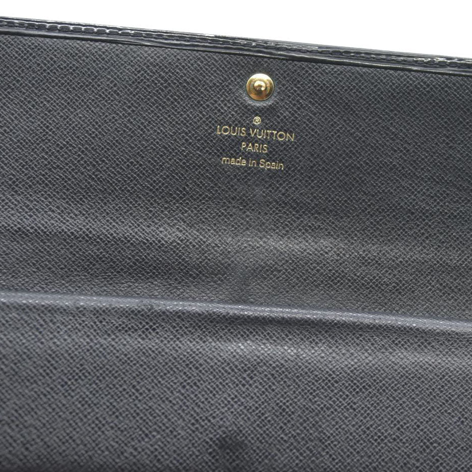 Salvatore Ferragamo Gancini Leather Coin Purse Wallet Black