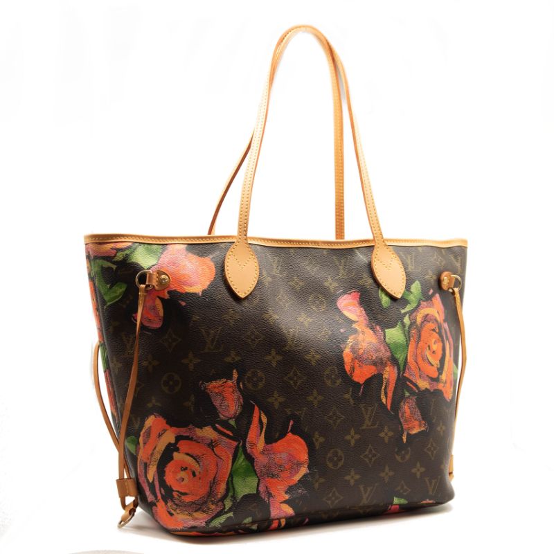 Louis Vuitton Monogram Roses Neverfull MM Tote