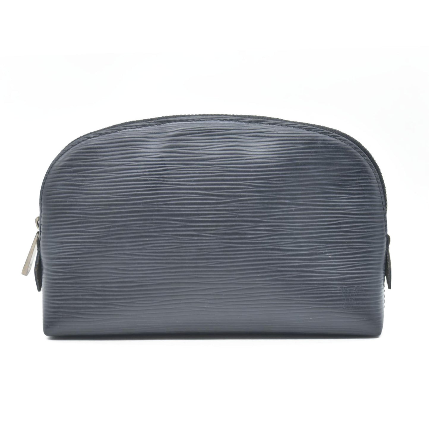 AUCTION $600 Louis Vuitton Epi Pochette Cosmetics Leather Pouch Black