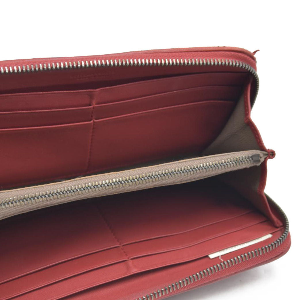 $1050 Bottega Veneta Nappa Intrecciato Zip Around Wallet Mallow