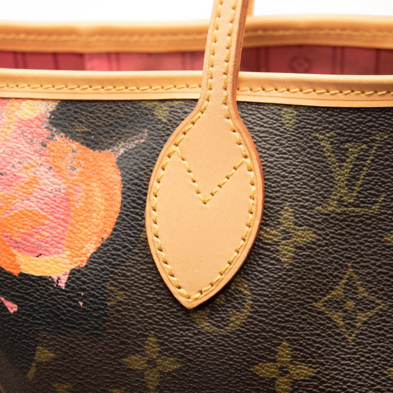 Louis Vuitton Monogram Roses Neverfull MM Tote