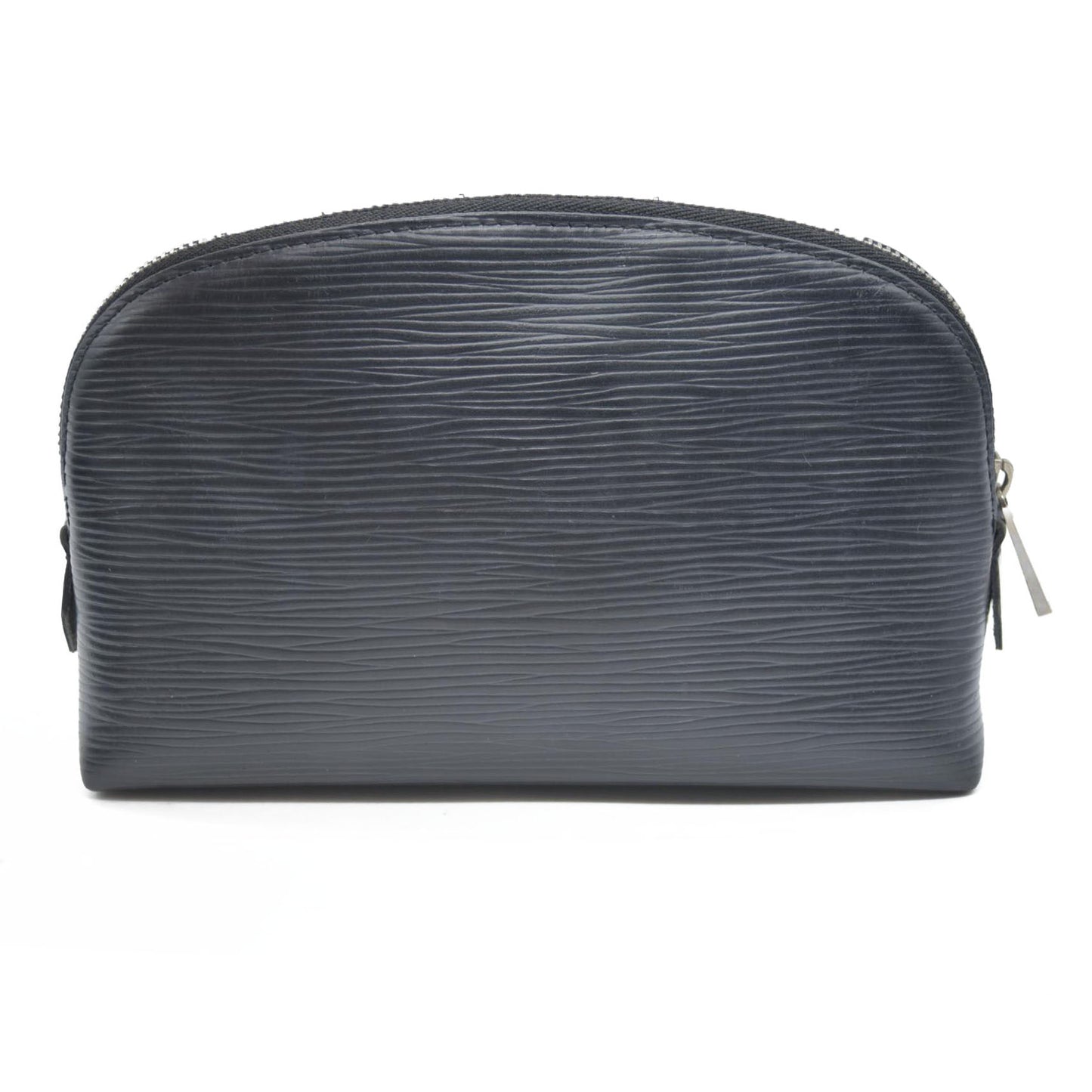 AUCTION $600 Louis Vuitton Epi Pochette Cosmetics Leather Pouch Black