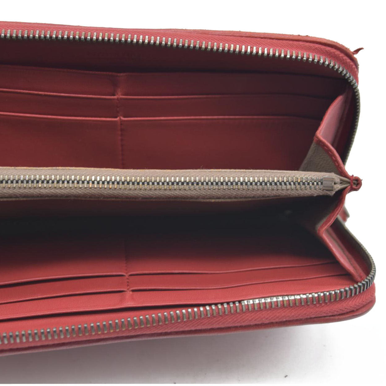 $1050 Bottega Veneta Nappa Intrecciato Zip Around Wallet Mallow