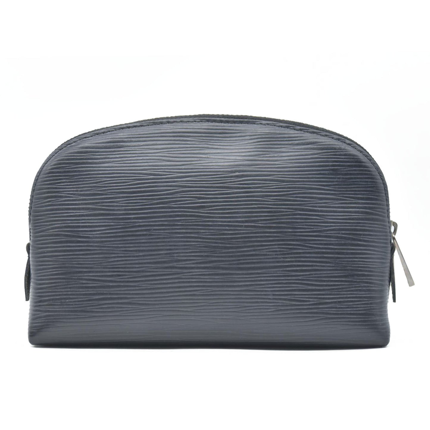 AUCTION $600 Louis Vuitton Epi Pochette Cosmetics Leather Pouch Black