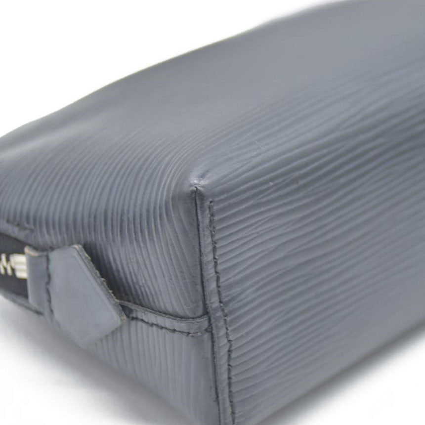 AUCTION $600 Louis Vuitton Epi Pochette Cosmetics Leather Pouch Black