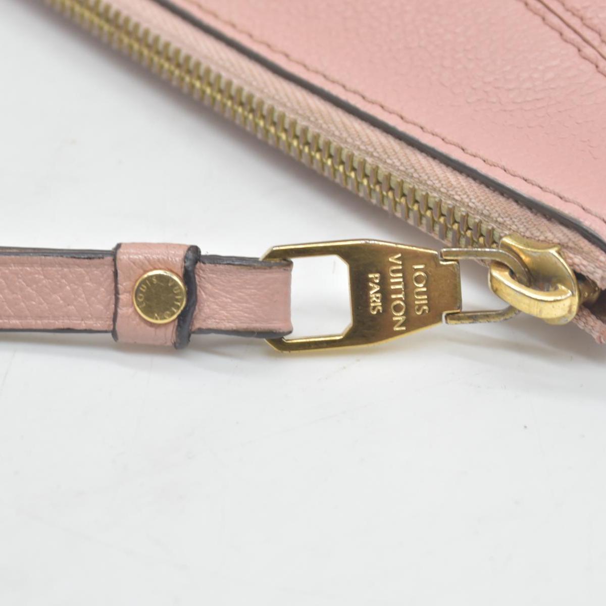$970 Louis Vuitton Empreinte Daily Pouch Rose Poudre