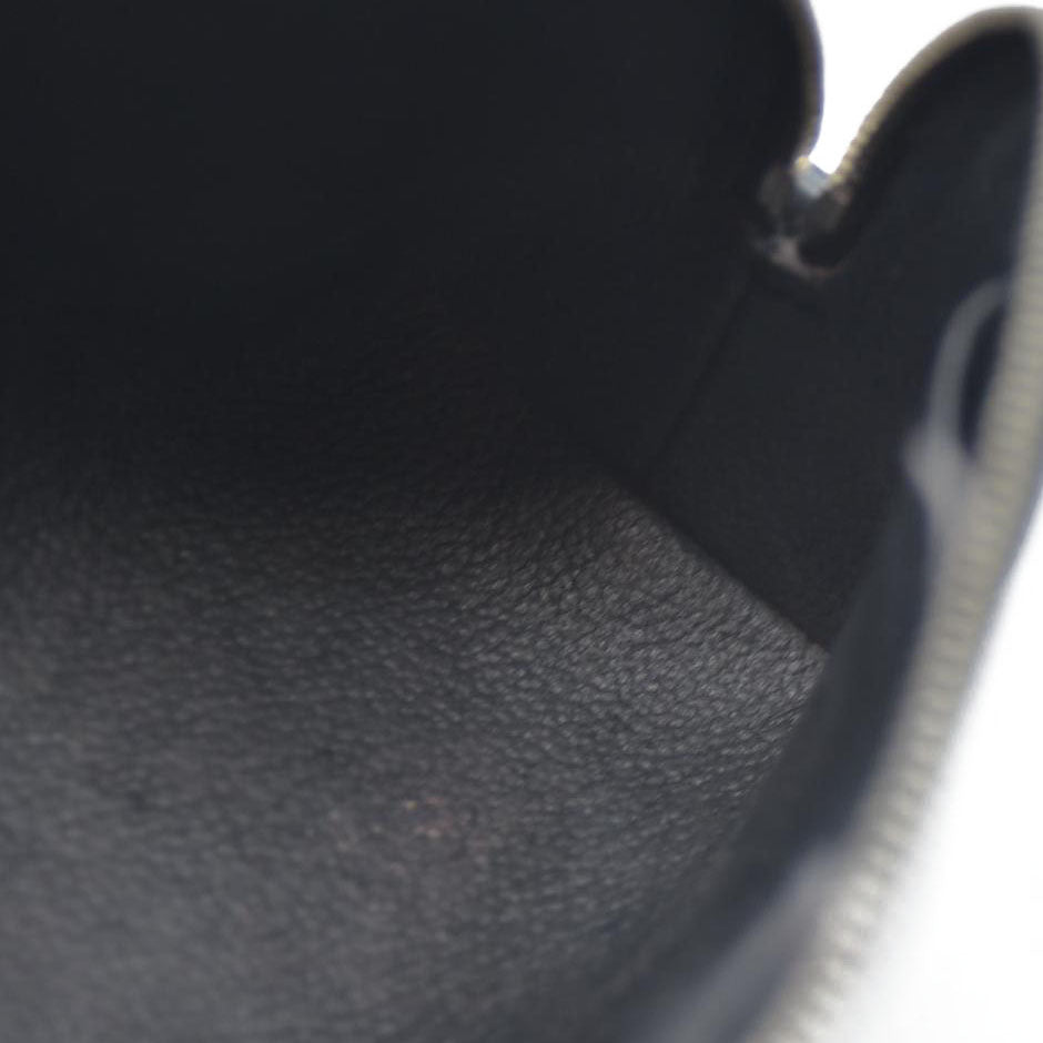 AUCTION $600 Louis Vuitton Epi Pochette Cosmetics Leather Pouch Black