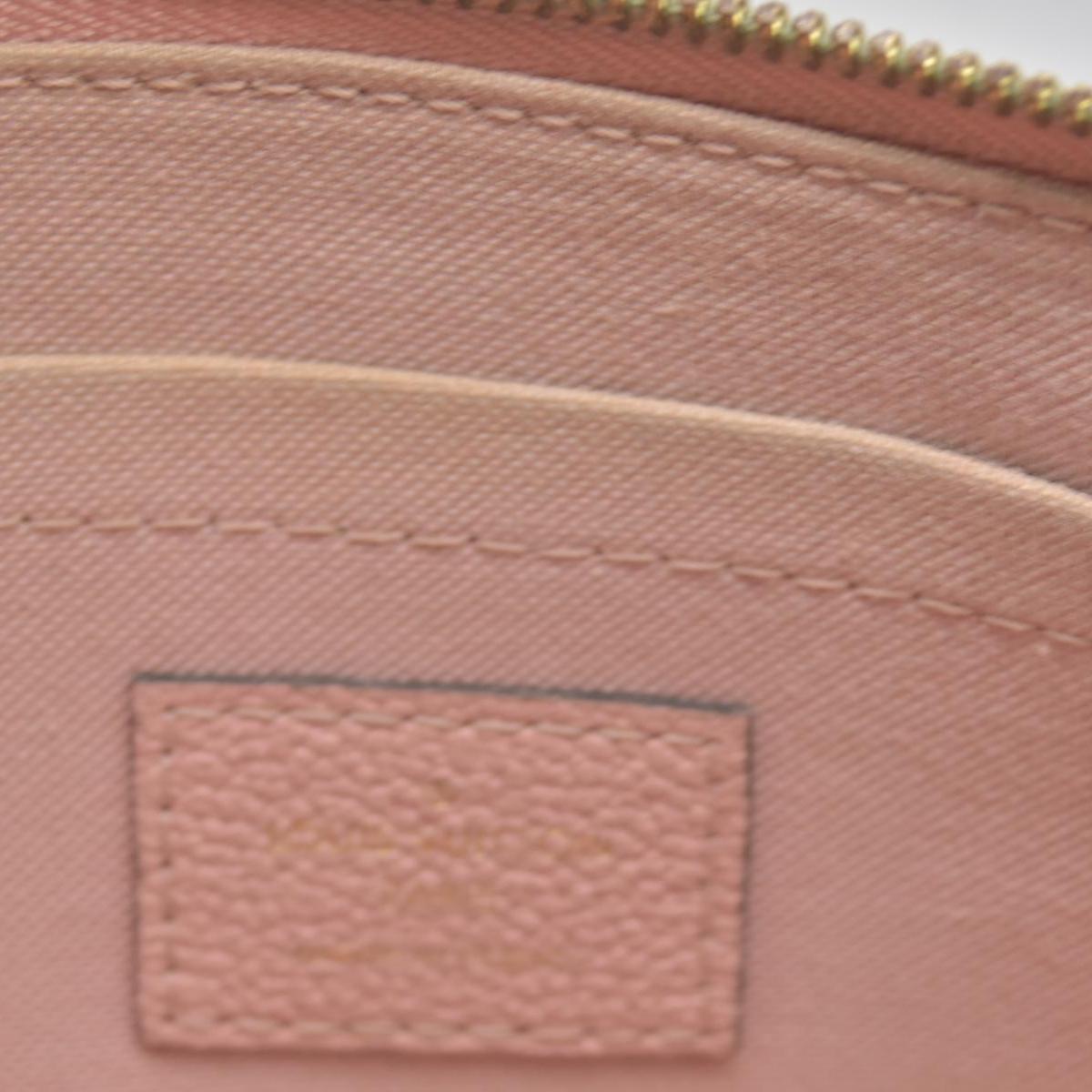 $970 Louis Vuitton Empreinte Daily Pouch Rose Poudre