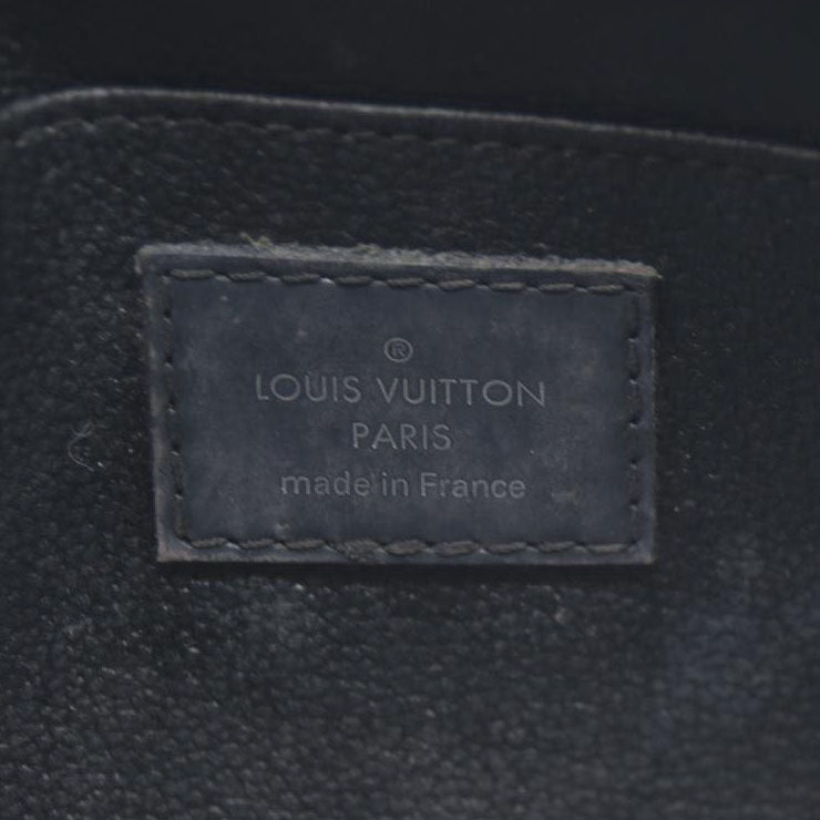 AUCTION $600 Louis Vuitton Epi Pochette Cosmetics Leather Pouch Black