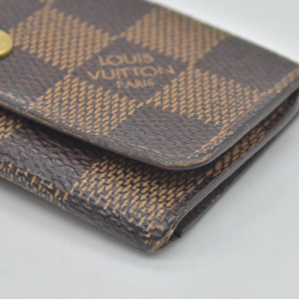 $345 2000 Louis Vuitton  Damier Ebene Multicles 4 Key Holder FL0026 CONSIGNMENT