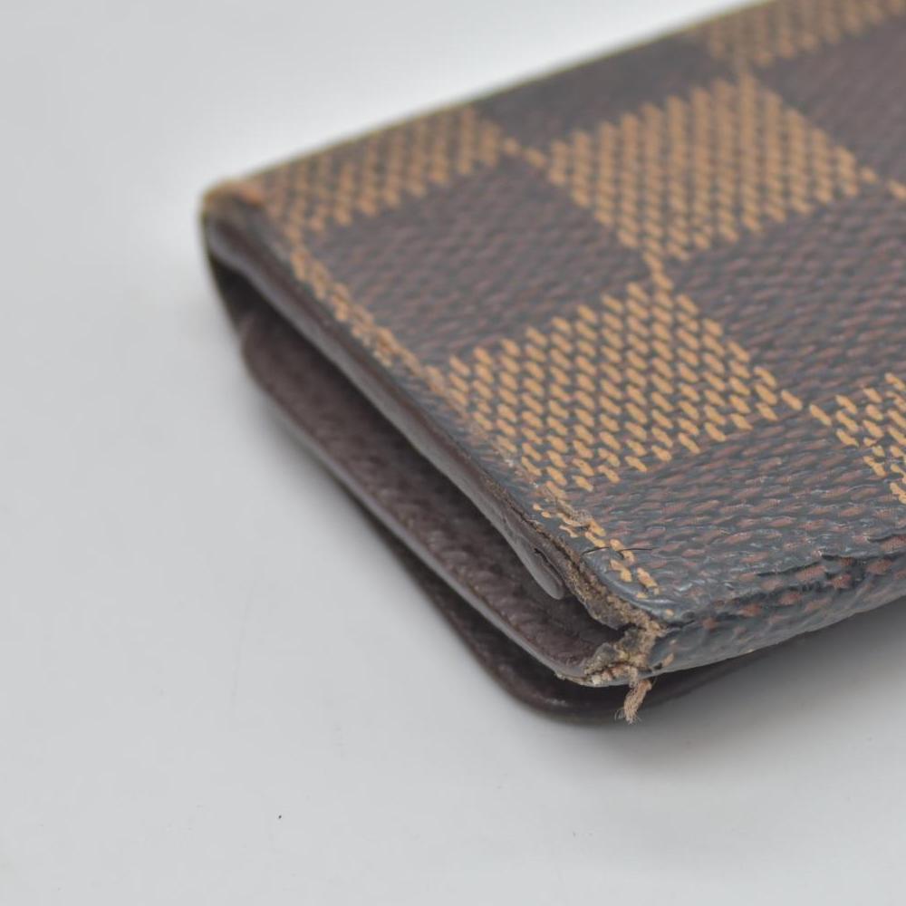$345 2000 Louis Vuitton  Damier Ebene Multicles 4 Key Holder FL0026 CONSIGNMENT