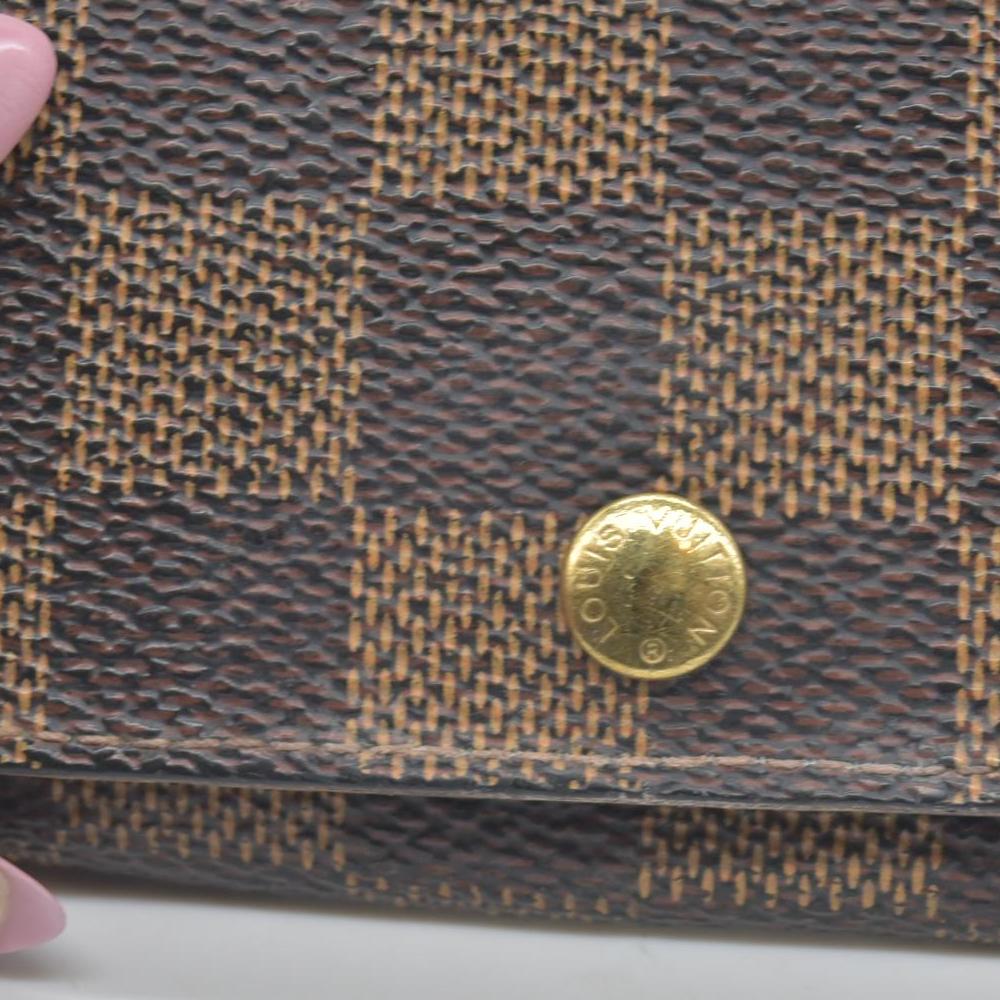 $345 2000 Louis Vuitton  Damier Ebene Multicles 4 Key Holder FL0026 CONSIGNMENT