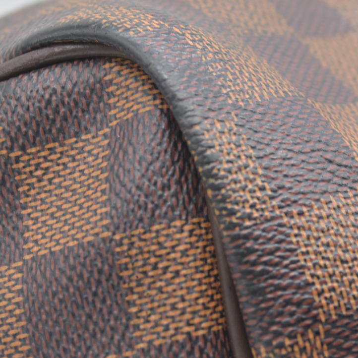 AUCTION $1980 Louis Vuitton  Damier Ebene Speedy Bandouliere 30