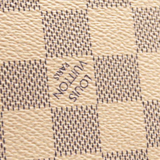 LOUIS VUITTON Damier Azur Neverfull MM White Rose Ballerine Tote