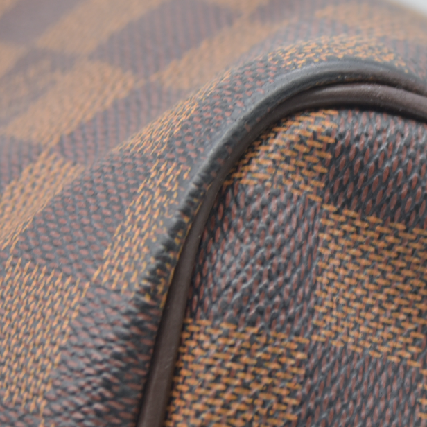 AUCTION $1980 Louis Vuitton  Damier Ebene Speedy Bandouliere 30