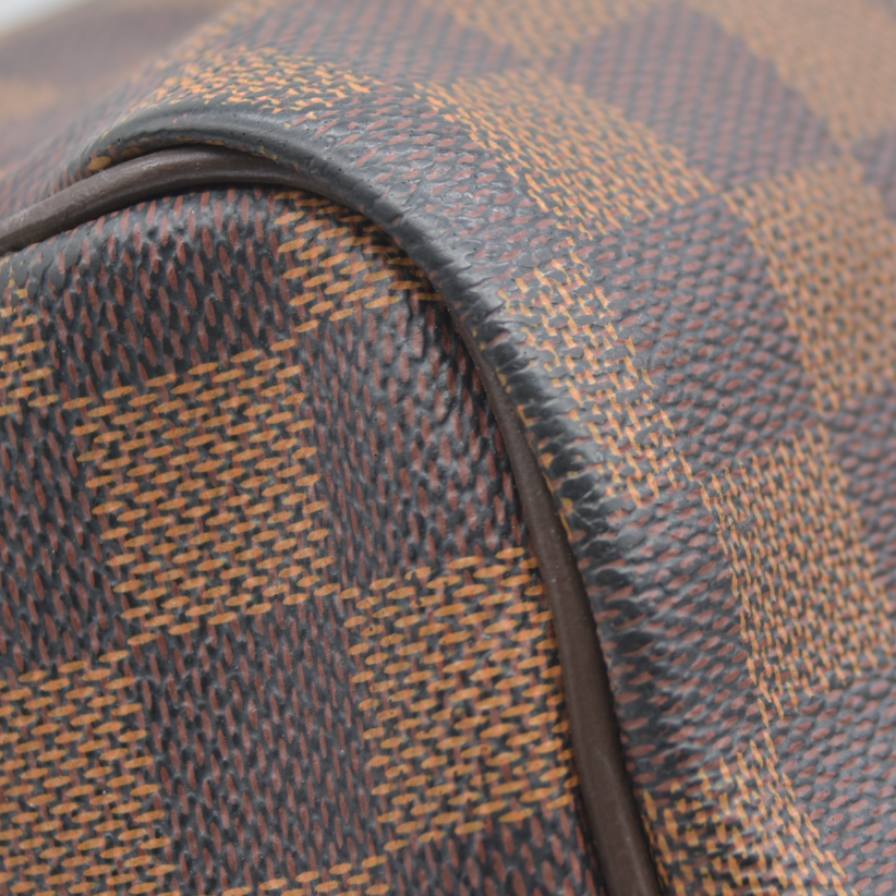 AUCTION $1980 Louis Vuitton  Damier Ebene Speedy Bandouliere 30
