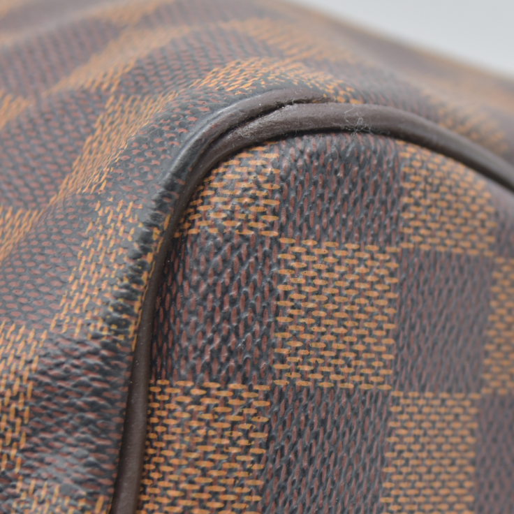 AUCTION $1980 Louis Vuitton  Damier Ebene Speedy Bandouliere 30
