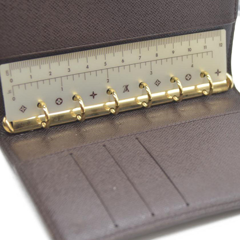 Louis Vuitton Damier Agenda PM Notebook Cover Brown CA1002