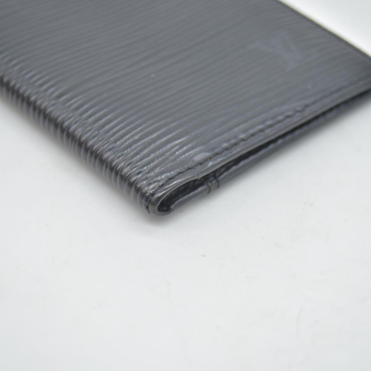 $415 LOUIS VUITTON Black Epi Leather Pocket Organizer CONSIGNMENT