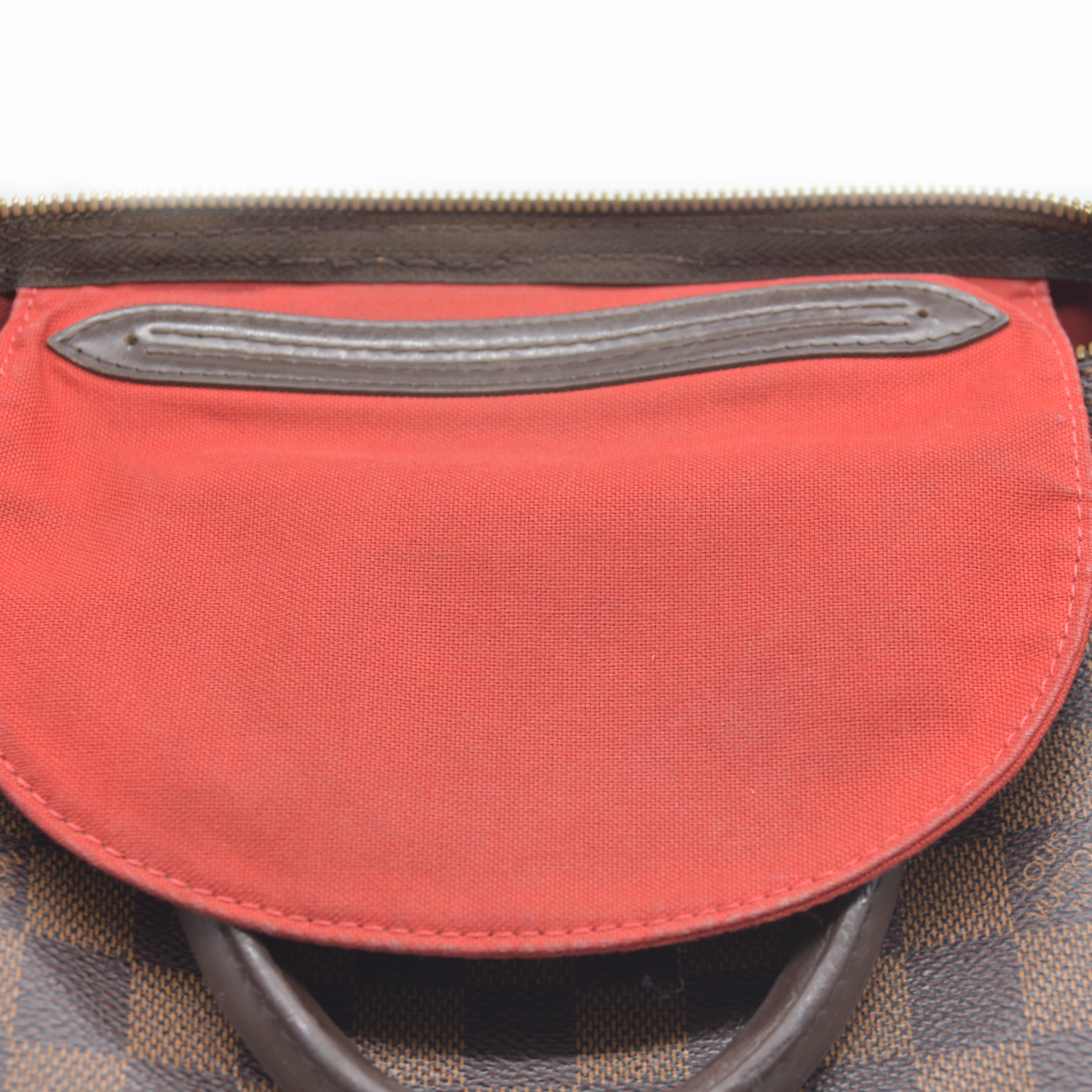 AUCTION $1980 Louis Vuitton  Damier Ebene Speedy Bandouliere 30