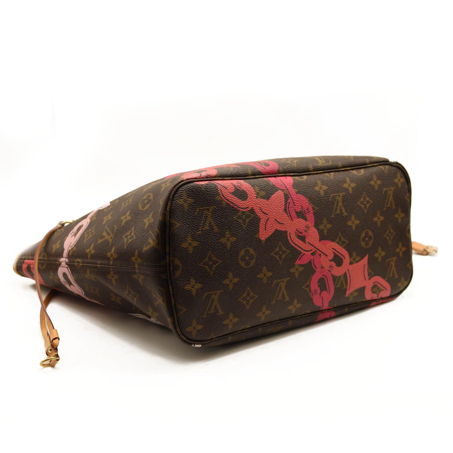 Louis Vuitton Monogram Bay Neverfull MM Rose Ballerine Poppy