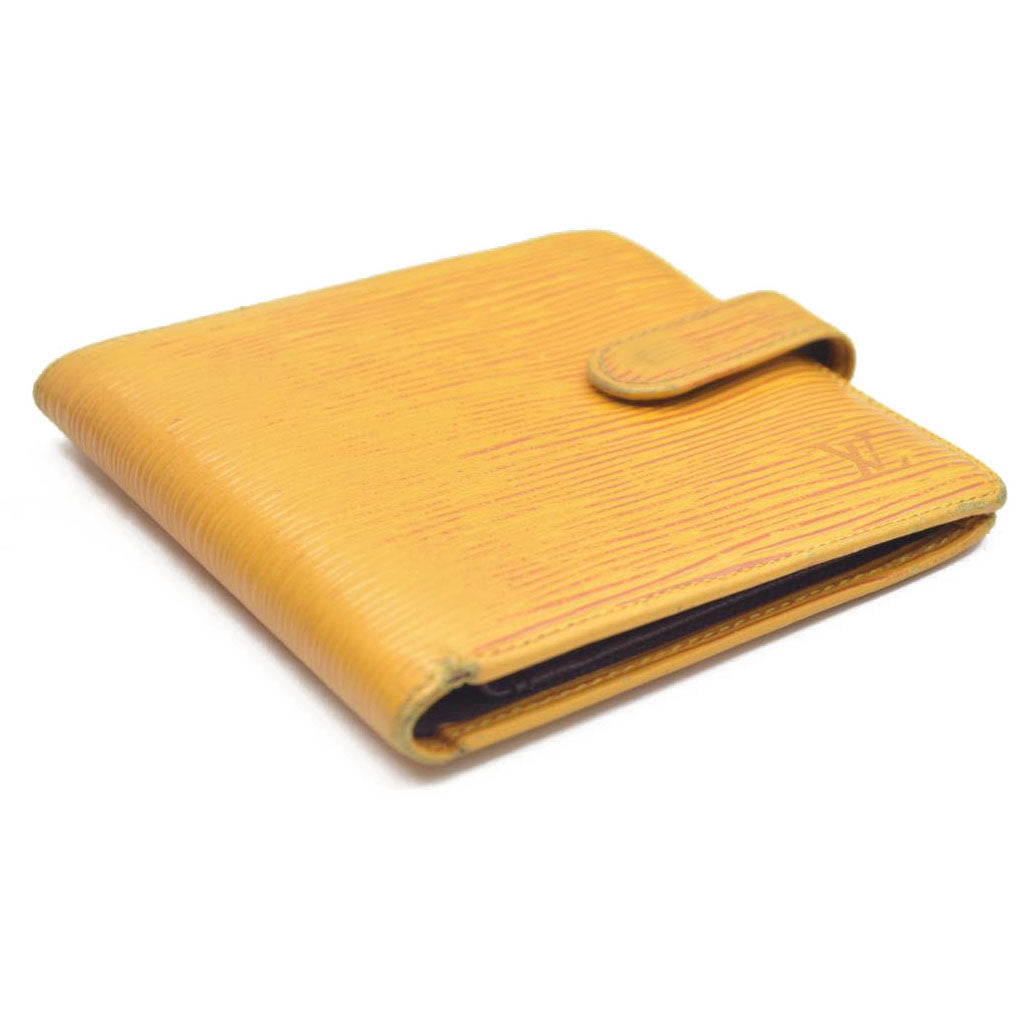 Louis Vuitton Epi Leather Porte Billes Compact Wallet Yellow MI0977