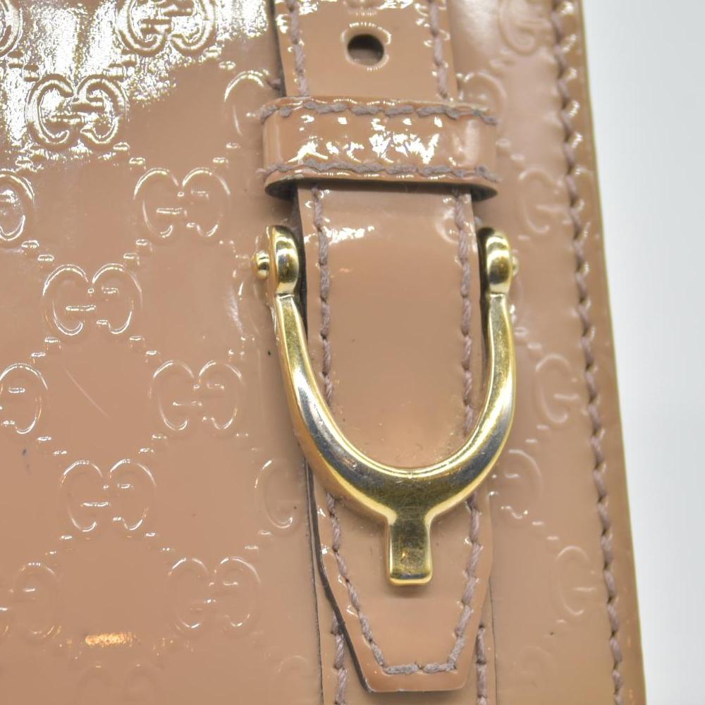 $470 Gucci Pink Patent Leather Microguccissima Nice Compact Wallet CONSIGNMENT