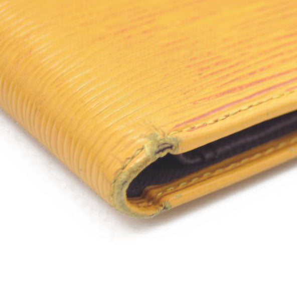 Louis Vuitton Epi Leather Porte Billes Compact Wallet Yellow MI0977