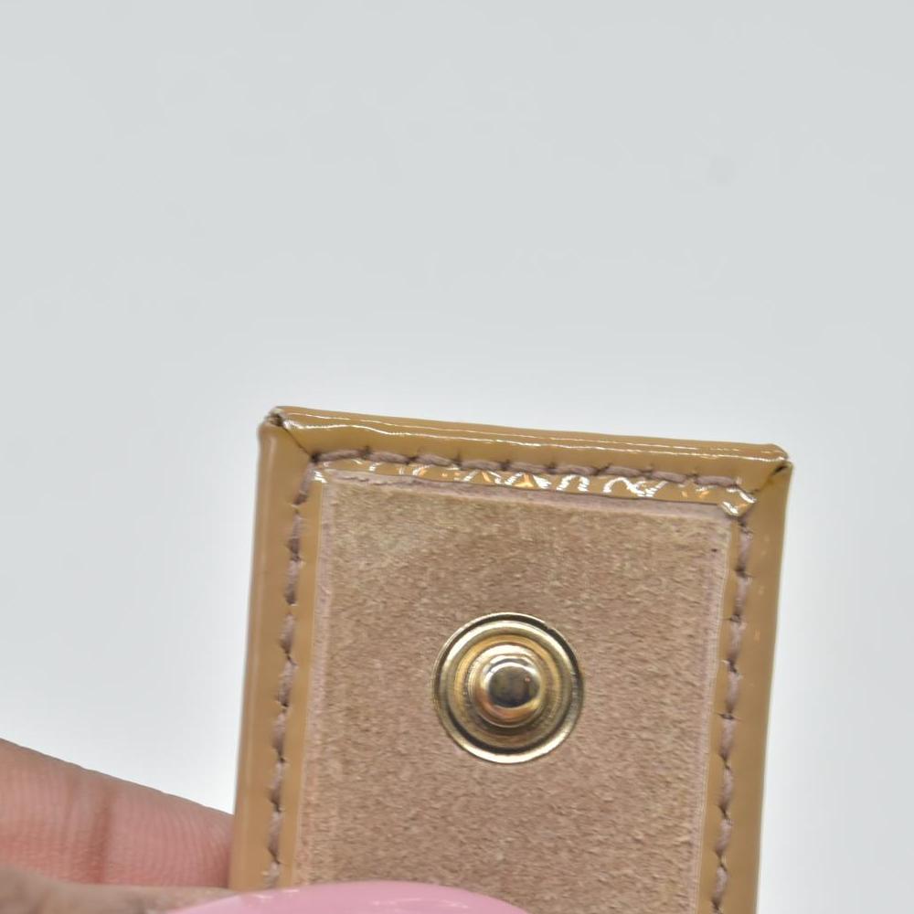 $470 Gucci Pink Patent Leather Microguccissima Nice Compact Wallet CONSIGNMENT