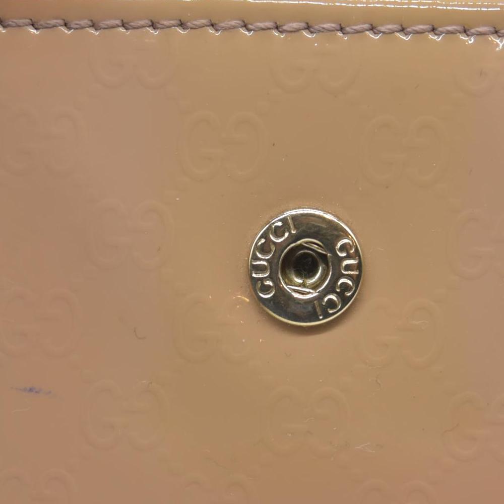 $470 Gucci Pink Patent Leather Microguccissima Nice Compact Wallet CONSIGNMENT