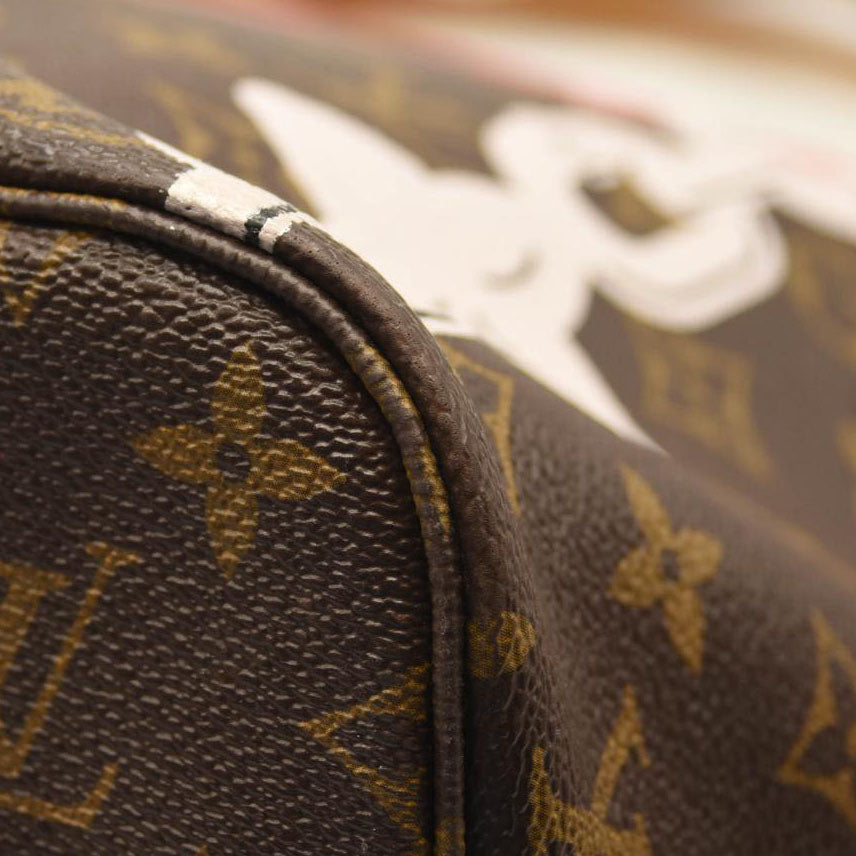 Louis Vuitton Monogram Bay Neverfull MM Rose Ballerine Poppy