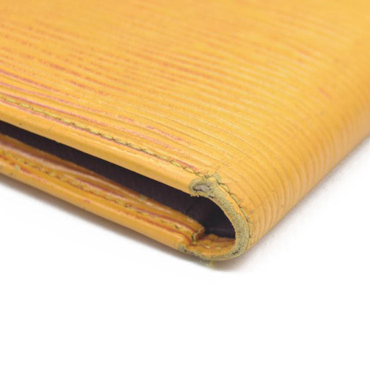 Louis Vuitton Epi Leather Porte Billes Compact Wallet Yellow MI0977