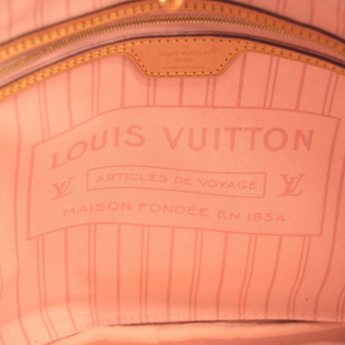 LOUIS VUITTON Damier Azur Neverfull MM White Rose Ballerine Tote