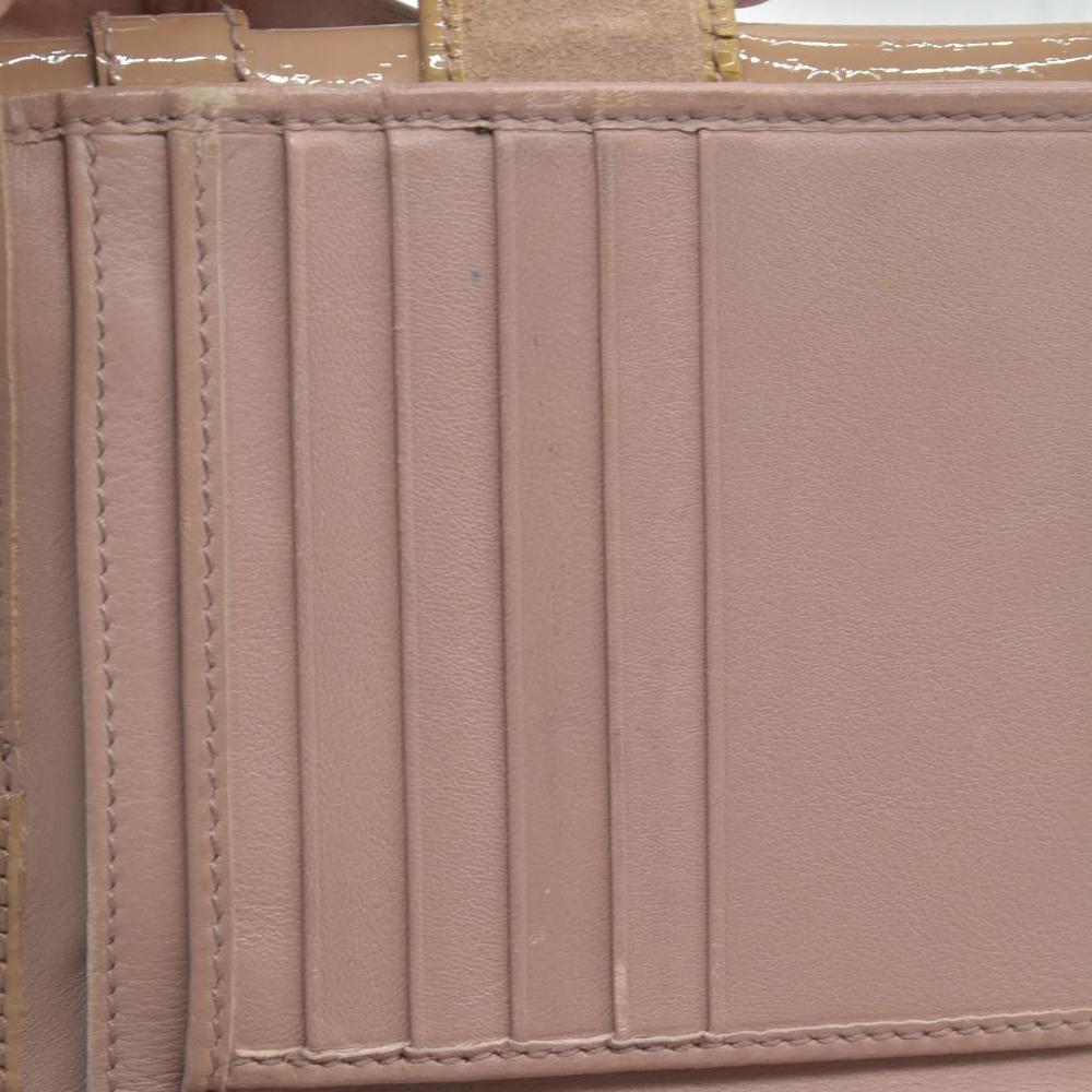$470 Gucci Pink Patent Leather Microguccissima Nice Compact Wallet CONSIGNMENT