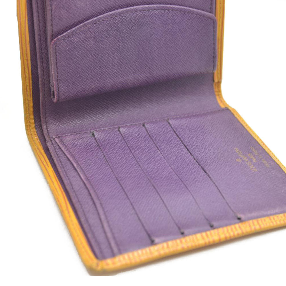 Louis Vuitton Epi Leather Porte Billes Compact Wallet Yellow MI0977