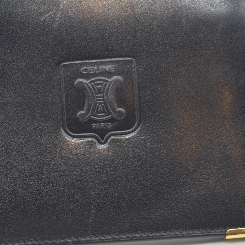 $415 LOUIS VUITTON Black Epi Leather Pocket Organizer CONSIGNMENT