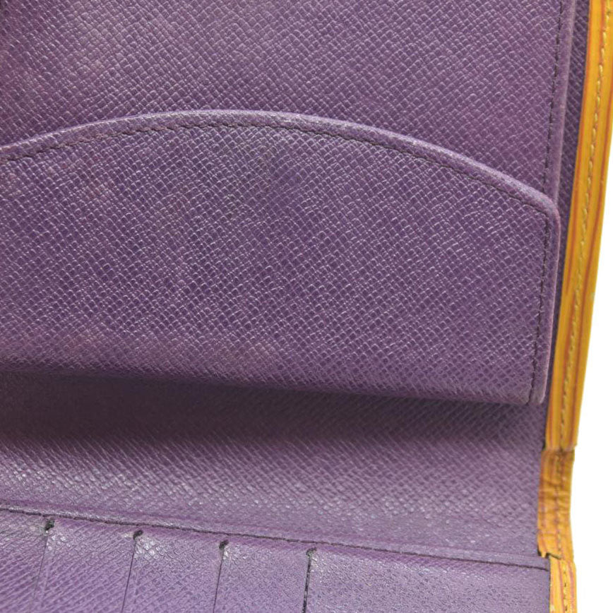 Louis Vuitton Epi Leather Porte Billes Compact Wallet Yellow MI0977