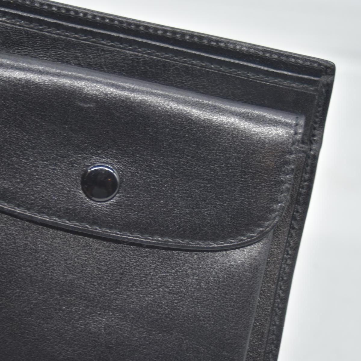 $415 LOUIS VUITTON Black Epi Leather Pocket Organizer CONSIGNMENT
