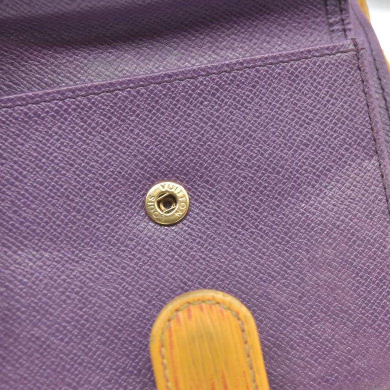 Louis Vuitton Epi Leather Porte Billes Compact Wallet Yellow MI0977