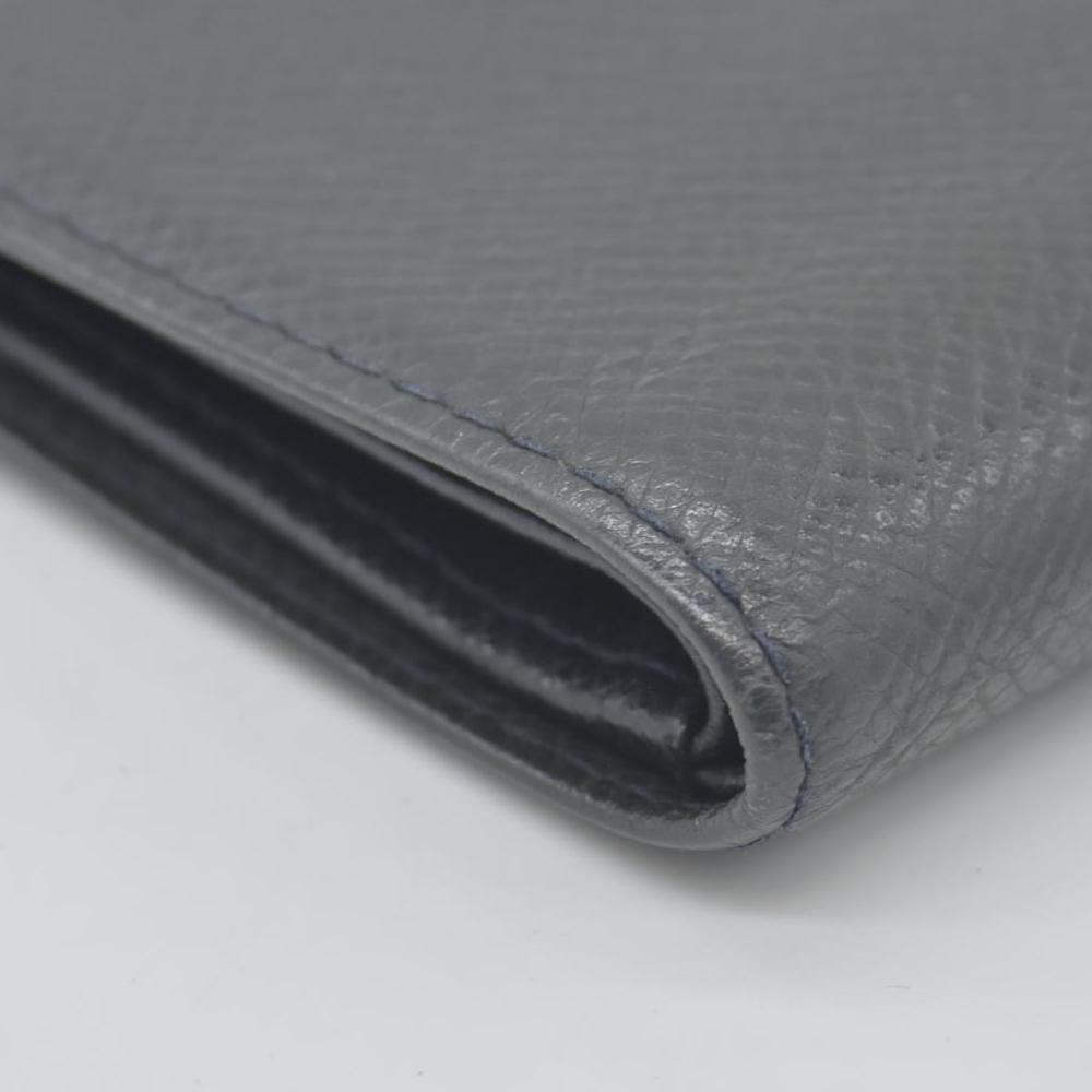 $665 2004 Louis Vuitton Taiga Mens Billfold Wallet with 3 Flaps CONSIGNMENT CA1014
