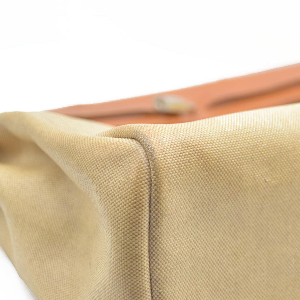 $2750 Hermes  Toile Herbag MM Natural