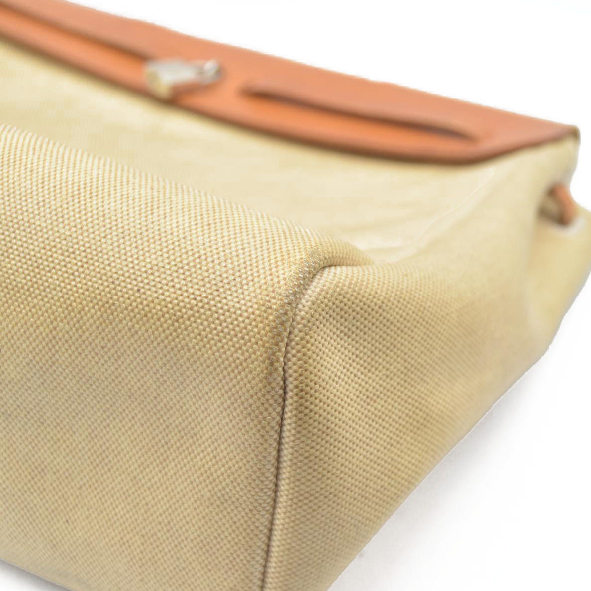 $2750 Hermes  Toile Herbag MM Natural