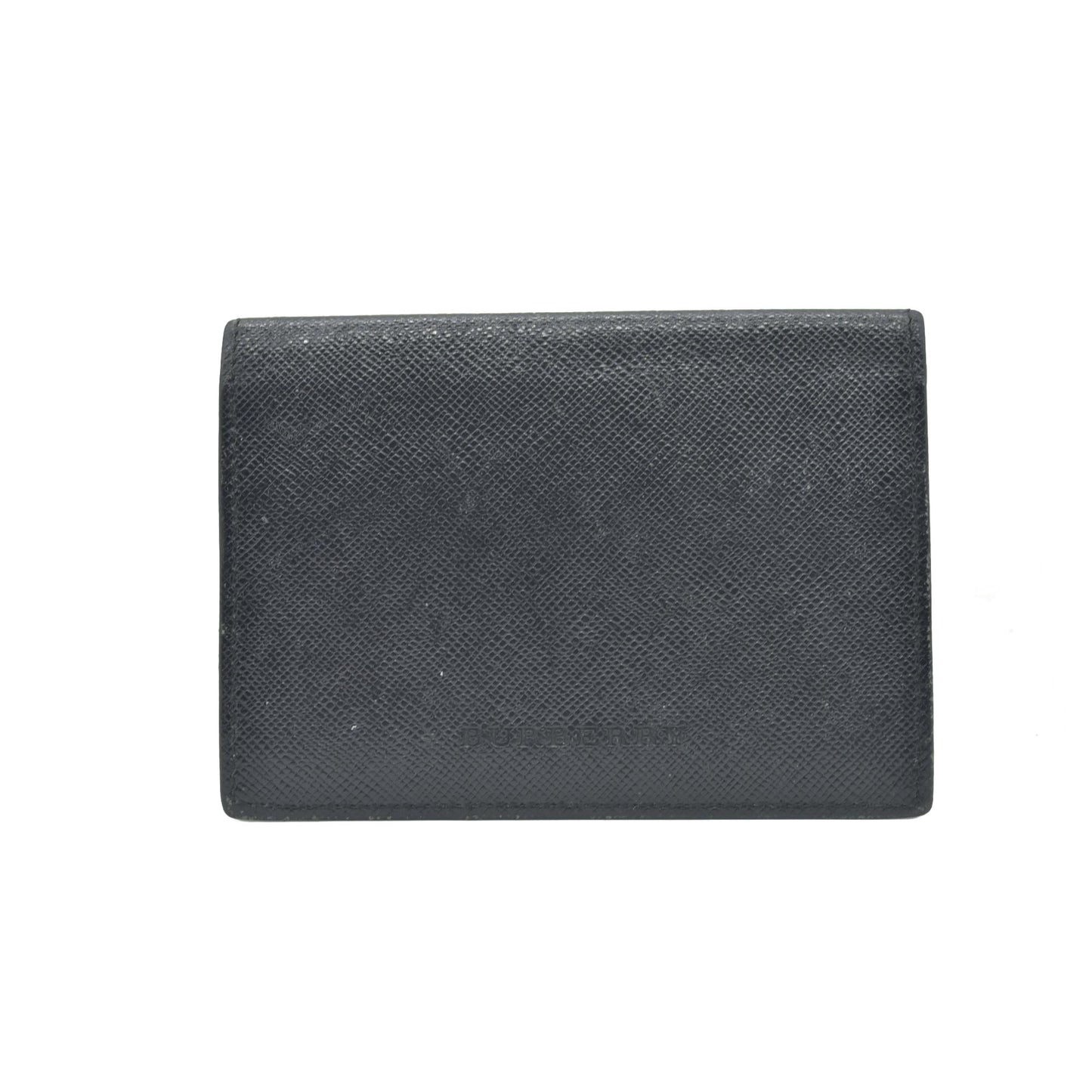 $415 Burberry Bi-Fold Wallet in Black Leather CONSIGNMENT