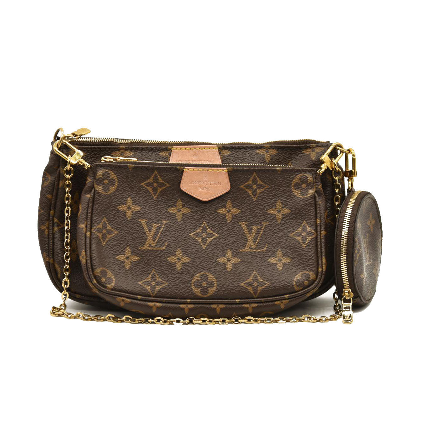 LOUIS VUITTON Monogram Multi Pochette Accessories Kaki MB2260